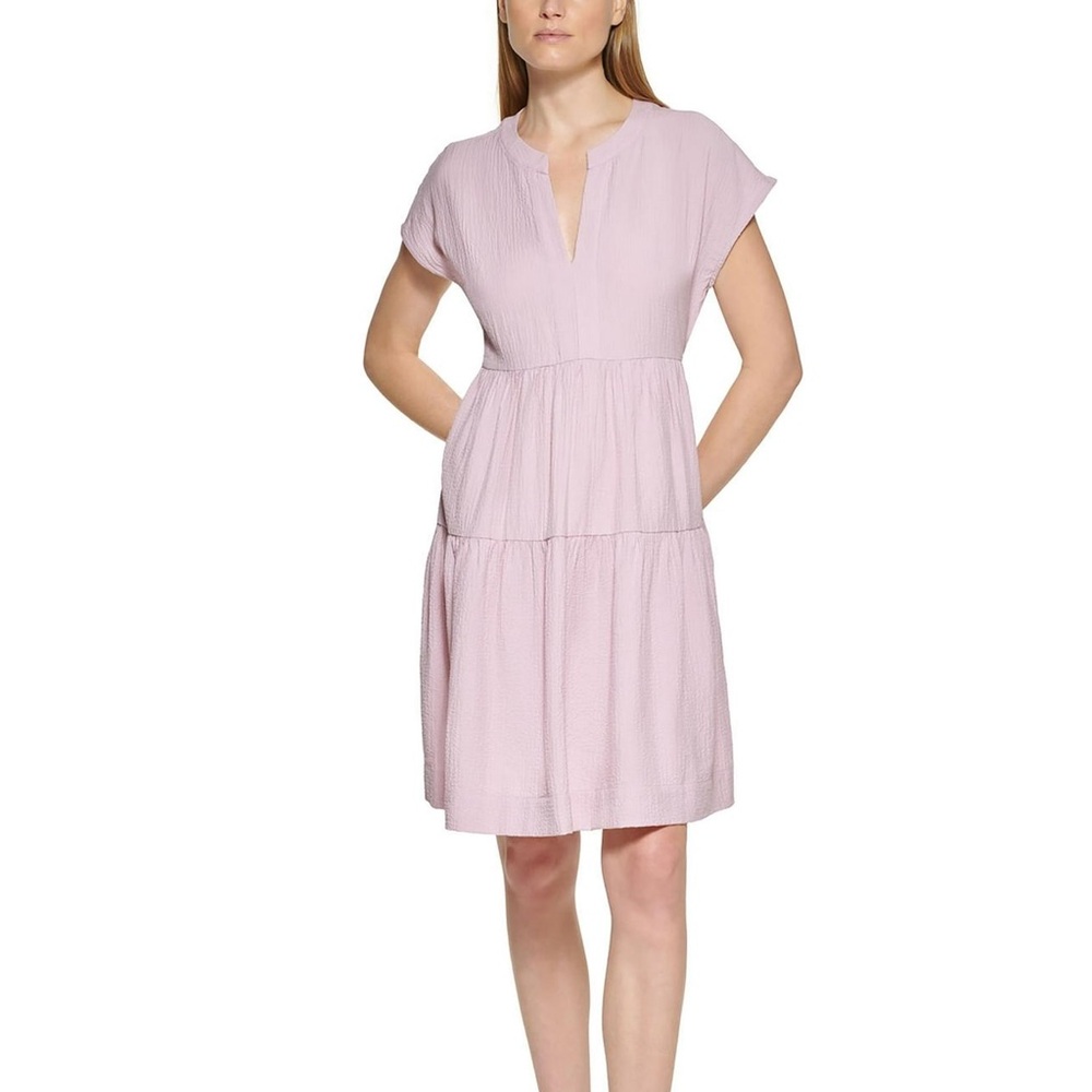 Calvin Klein Light Pink Ruffle Dress